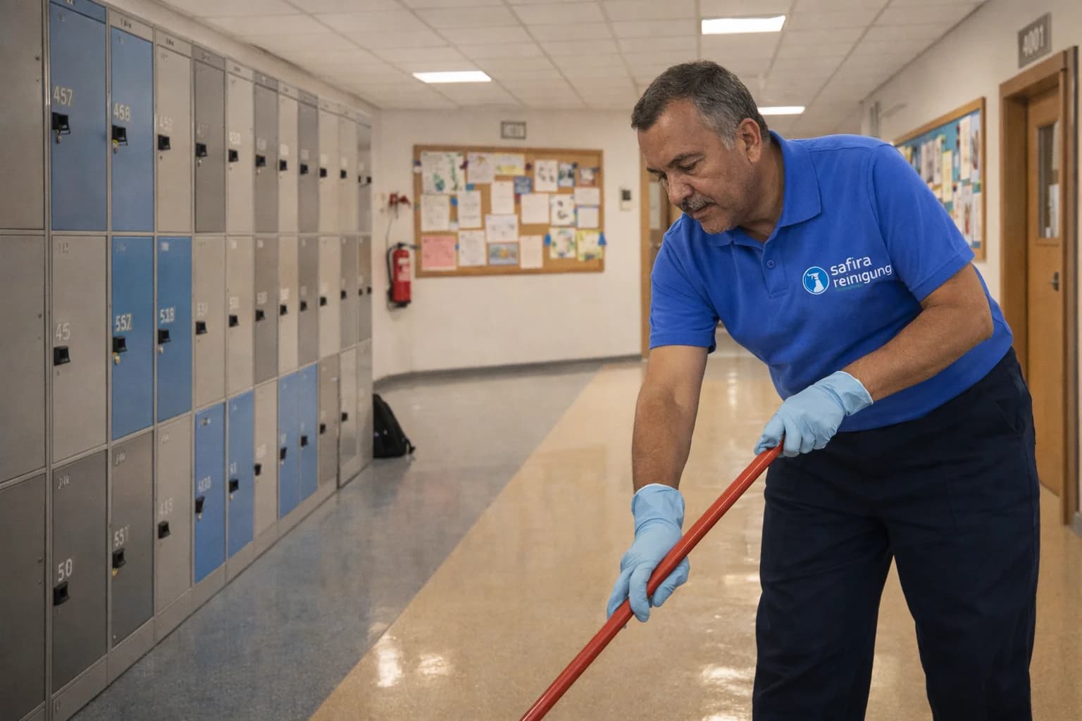 Bâtiment scolaire ou intérieur d'un bâtiment public